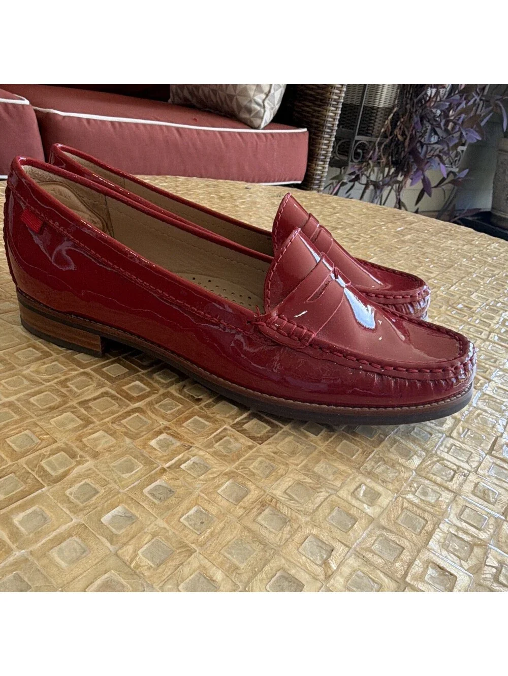 NEW Marc Joseph New York Women's Red Patent Leather Loafer 8.5